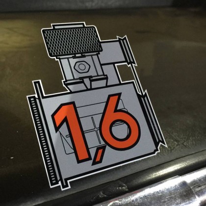 Porsche 1.6 Sticker