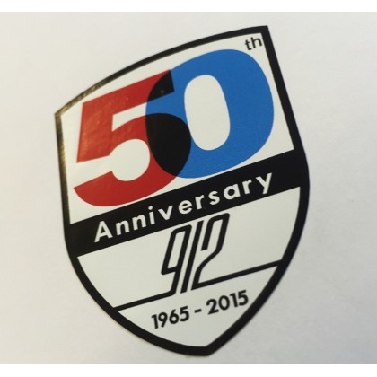 Porsche 912 50 Years Shield Sticker