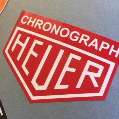 Red Chronograph Heuer Sticker